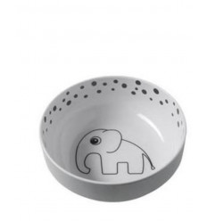 YUMMY BOWL HAPPY DOTS GREY 21