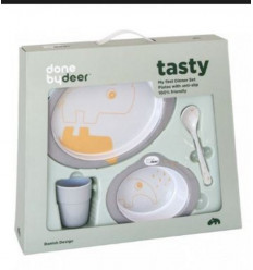 DINNER SET CONTOUR GREY/GOLD 201