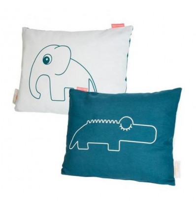 CUSHION ELPHEE/CROCO BLUE 20
