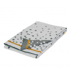 KNITTED BLANKET HAPPY DOTS GREY 22