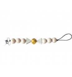 PACIFIER CLIPS MUSTARD 9