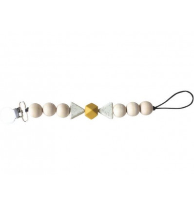PACIFIER CLIPS MUSTARD 9