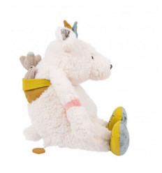 POUPEE MUSIQUE OURS BLANC POM 22