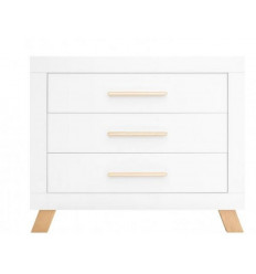 COMMODE 3 TIR LISA BLANC/NATUREL 23
