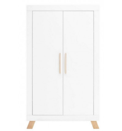 ARMOIRE 2-PORTES LISA BLANC/NATUREL 21