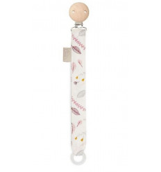 PACIFIER HORLDER MIX GOTS GREY WAVE-