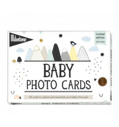 MILESTONE BABY PHOTO CARDS OVER THE MOON