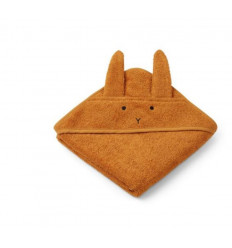 ALBERT HOODED TOWEL RABBIT MUSTARD 21