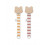 SIA PACIFIER STRAP 2 PACK Y/D STRIPE 202