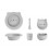 BARBARA BAMBOO BABY SET CAT ROS 202