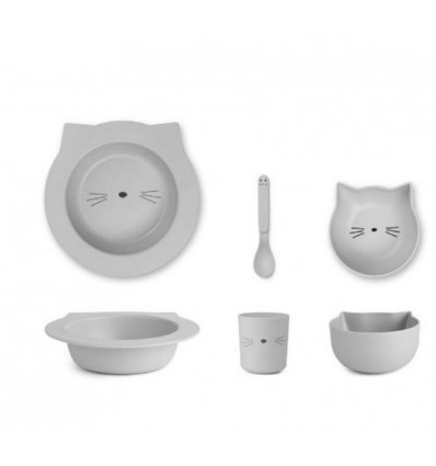BARBARA BAMBOO BABY SET CAT ROS 202