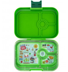 YUMBOX 4 COMPARTMENT AVOCADO GREEN