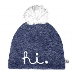 HI BEANIE NAVY 6-12M 8