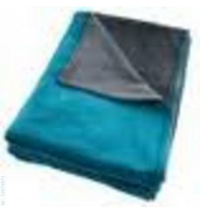 DUODEKEN VELOURS AQUA / MARINEGRIJS WIEG