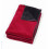 DUODEKEN VELOURS ROOD / MARINEGRIJS