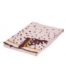 KNITTED BLANKET HAPPY DOTS BLUE 201