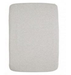 HOESLAKEN INTERLOCK ORGANIC GRIJS MELEE