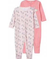 NBFNIGHTSUIT 2P W/F STRAWBERRYCREAM NOOS