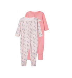 NBFNIGHTSUIT 2P W/F STRAWBERRYCREAM NOOS