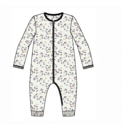 NBFNIGHTSUIT 1P ZIP BRIGHT WHITE BRIGHT