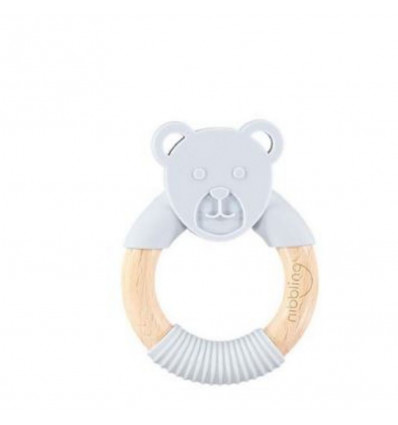 NIBBLING FOREST FRIENDS TED BEAR GREY 8