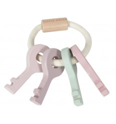 TROUSSEAU DE CLES EN BOIS ADVENTURE PINK