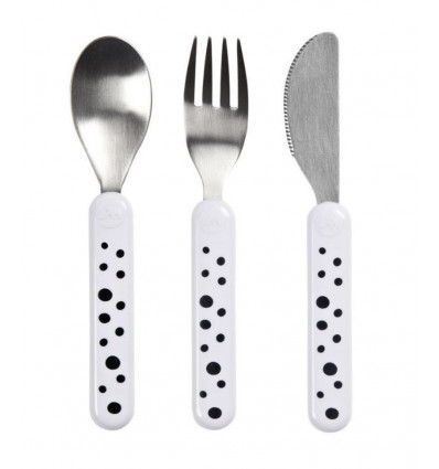 CUTLERY SET HAPPY DOTS WHITE 21