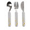 CUTLERY SET GREY/GOLD 201