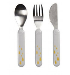 CUTLERY SET GREY/GOLD 201