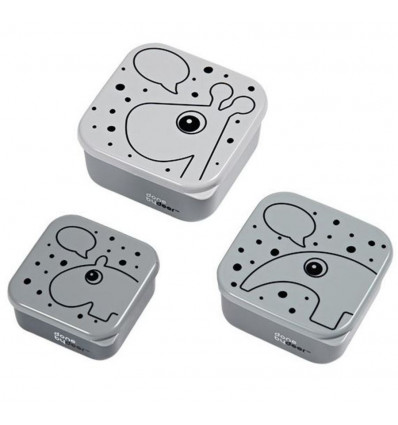 SNACK BOX SET 3 PCS CONTOUR GREY 21