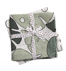 BURP CLOTH 2-PACK TINY TROPICS 21