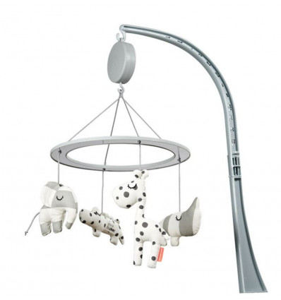 MUSICAL MIRROR MOBILE SLEEPY GREY 23
