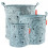 STORAGE BASKETS CONTOUR 3 PCS BLUE 22