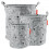STORAGE BASKETS CONTOUR 3 PCS GREY 22