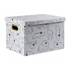 FOLDING STORAGE BOX CONTOUR GREY 201