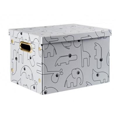 FOLDING STORAGE BOX CONTOUR GREY 201