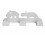WALL HOOKS DEER FRIENDS GREY 22
