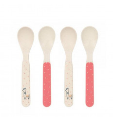 SPOON SET 4 PCS GLAMA LAMA CORAL 201