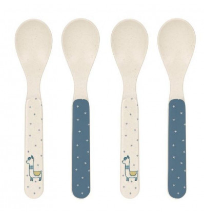 SPOON SET 4 PCS GLAMA LAMA BLUE 201