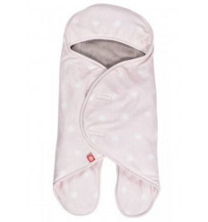 BABYNOMADE 0-6 DUBB FLEECE ROSE/WIT 21