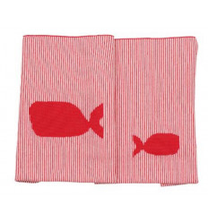DEKEN WIEG OCEAN STRIPES 100X75CM 21