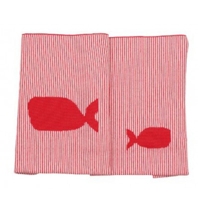 DEKEN WIEG OCEAN STRIPES 100X75CM 21