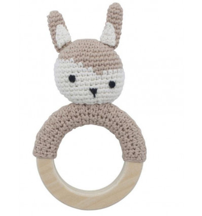 CROCHET RATTLE SIGGY ON RING 201