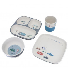 BAMBOO MELAMINE DINNER SET 4 PC 201
