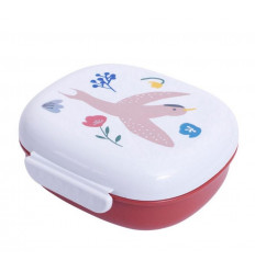 LUNCH BOX W/DIVIDER SINGING BIRDS 201