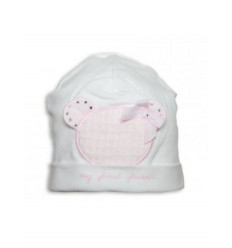 S01 G BONNET MY FIRST FRIENDS WHI-PINK 9