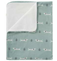 BLANKET COTTON/VELOURS 80X100 DACHSY 21