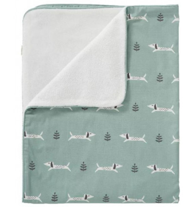 BLANKET COTTON/VELOURS 80X100 DACHSY 21