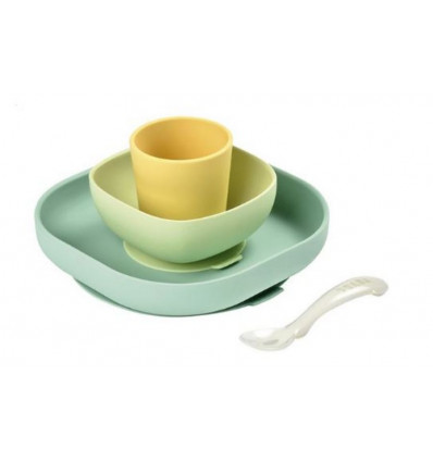 SET VAISSELLE SIL 4 PIECES YELLOW 243