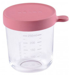 2 BEWAARPOTJES GLAS 150ROSE/250 DROS 23